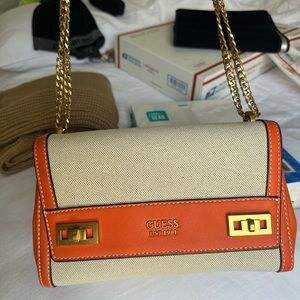 Guess - Borsa a spalla Katey Natural Orange
